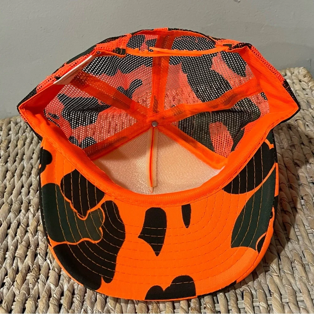 NEW Vintage Mt Rushmore Camo Adjustable SnapBack‎ hat Cap Orange  Green B…